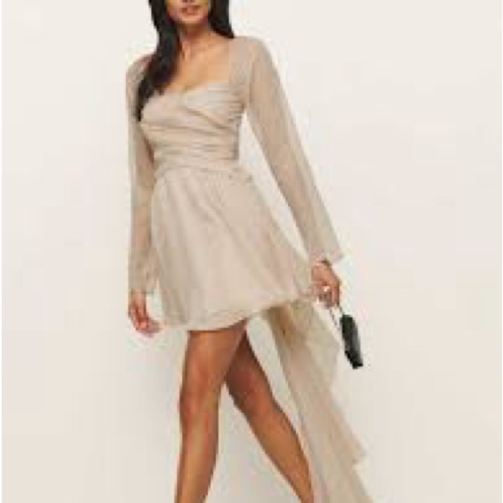 Reformation Laila Dress Beige Brans New - Picture 2 of 7